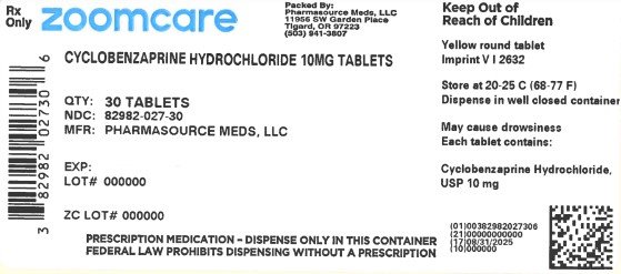 cyclobenzaprine label