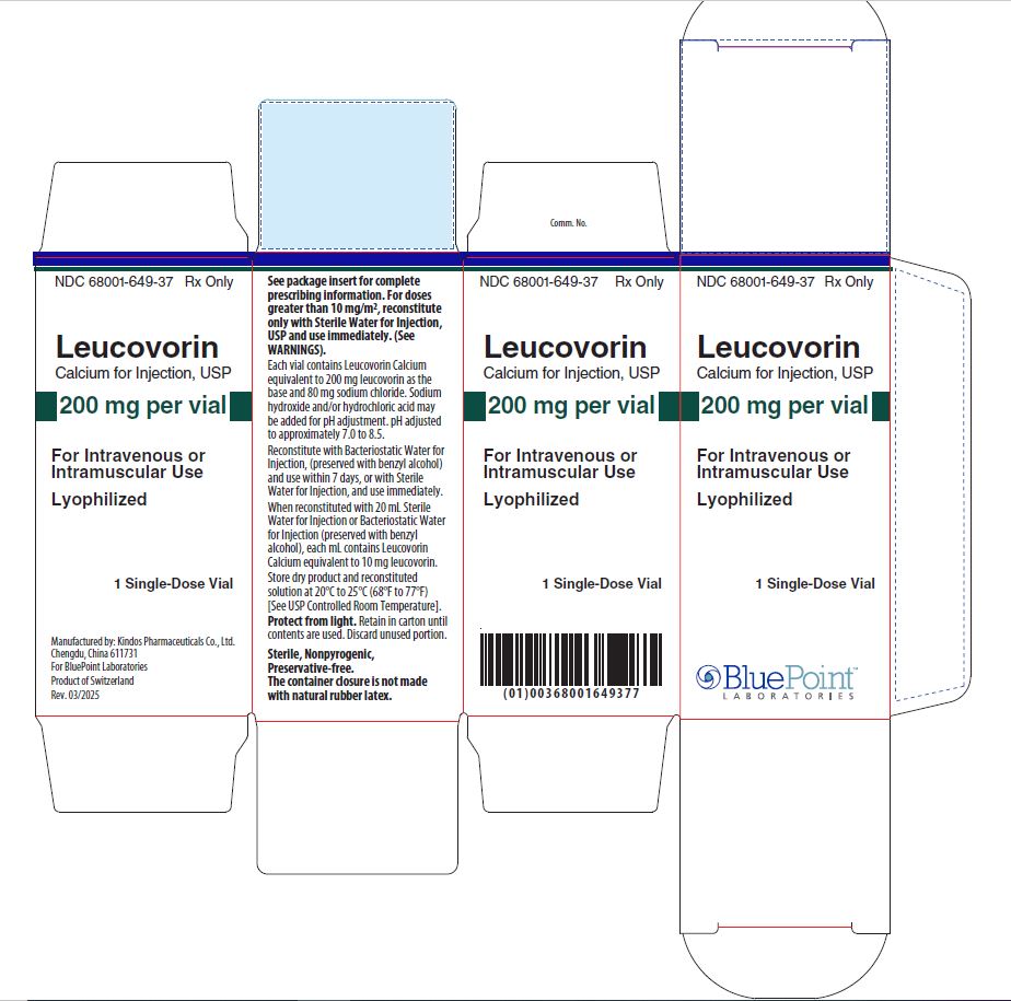 Carton - Leucovorin Calcium for Injection USP 200mg per vial
