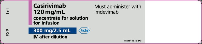 PRINCIPAL DISPLAY PANEL - 300 mg/2.5 mL Vial Label - Casirivimab - Roche