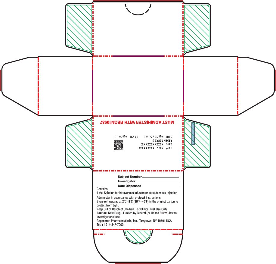 PRINCIPAL DISPLAY PANEL - 300 mg/2.5 mL Modified Vial Carton - REGN10933