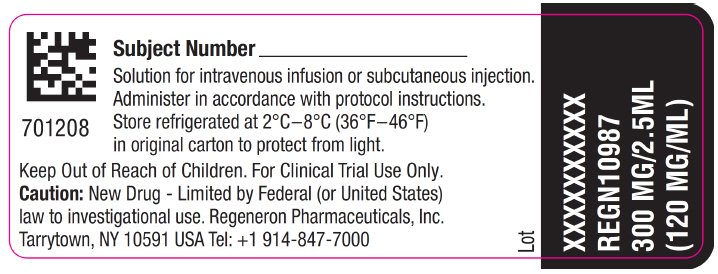 PRINCIPAL DISPLAY PANEL - 300 mg/2.5 mL Modified Vial Label  - REGN10987