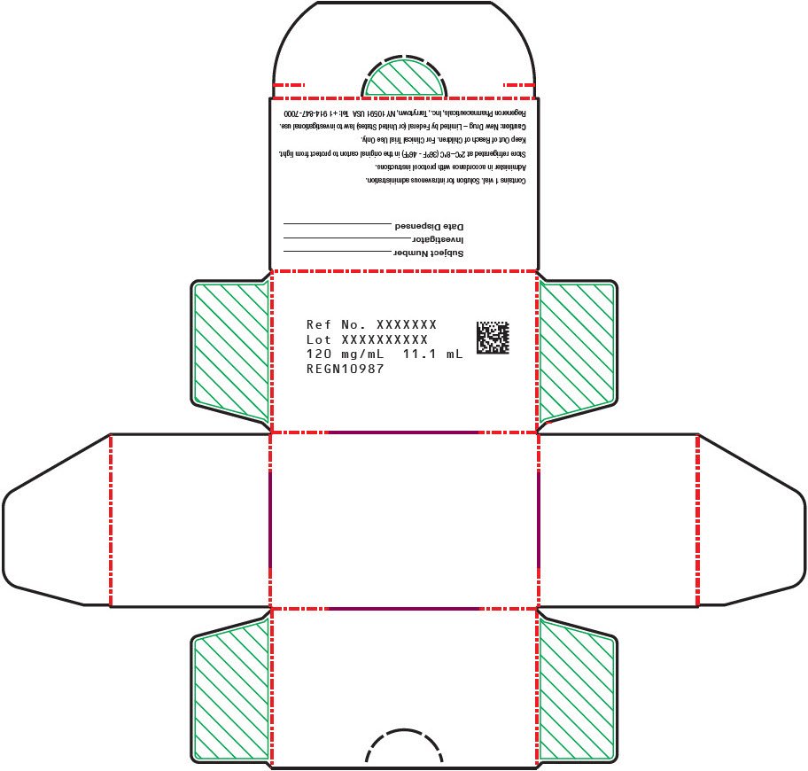 PRINCIPAL DISPLAY PANEL - 1332 mg/11.1 mL Initial Clinical Vial Carton - REGN10987