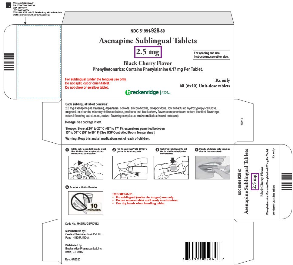 PRINCIPAL DISPLAY PANEL - 2.5 mg Tablet Blister Pack Box