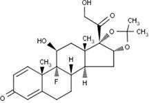 Triamcinolone Acetonide Structural Formula
