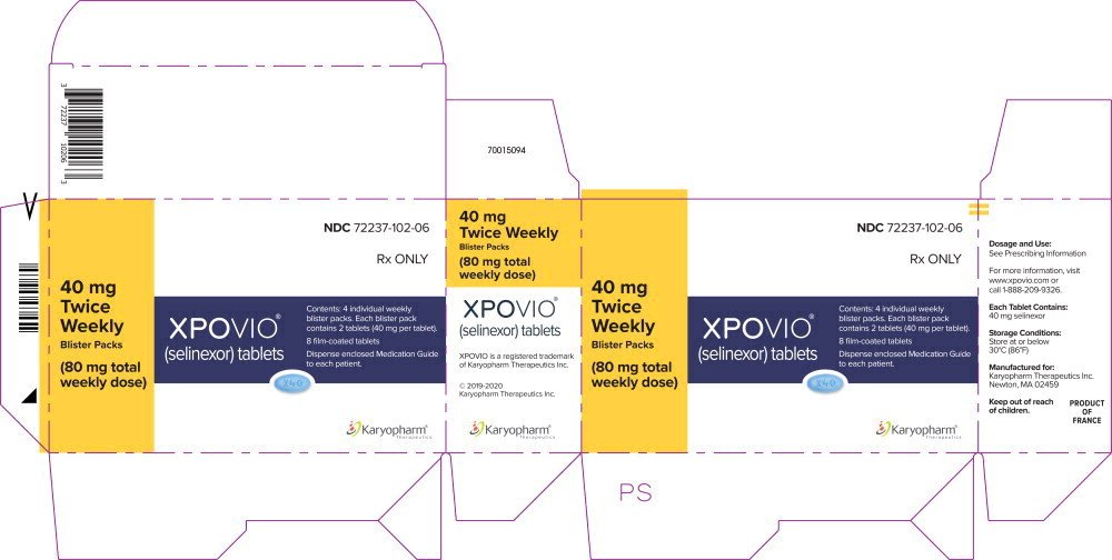 Principal Display Panel – 40 mg (Twice Weekly) Carton Label

