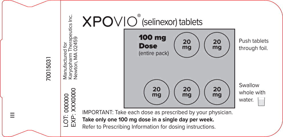 Principal Display Panel – 100 mg (Once Weekly) Blister Pack Label
