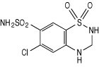 hydrochlorothiazide chemical structure