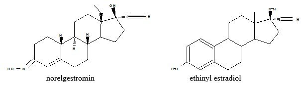 Norelgestromin and Ethinyl Estradiol Structural Formula