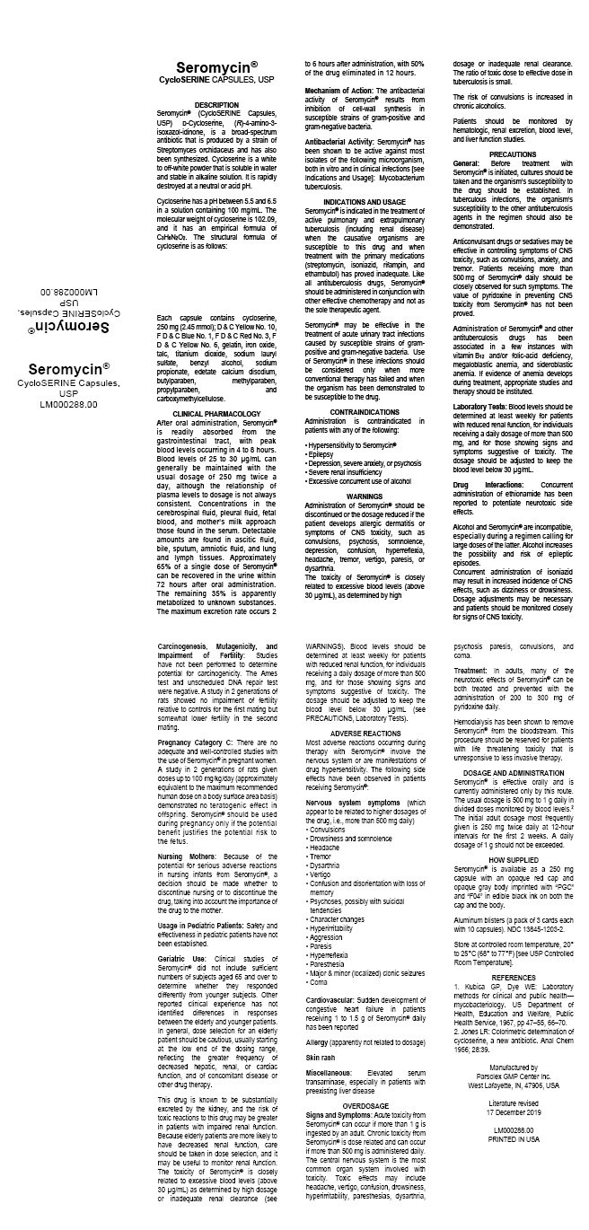 Seromycin Fda Prescribing Information Side Effects And Uses