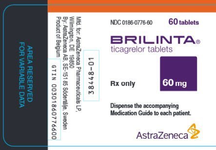Brilinta Tablets - FDA prescribing information, side Brilinta Tablets - FDA prescribing information, side