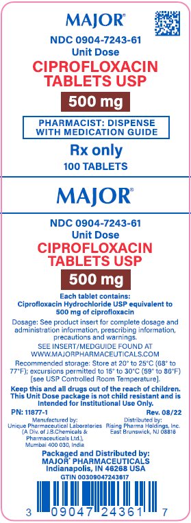500mg carton label