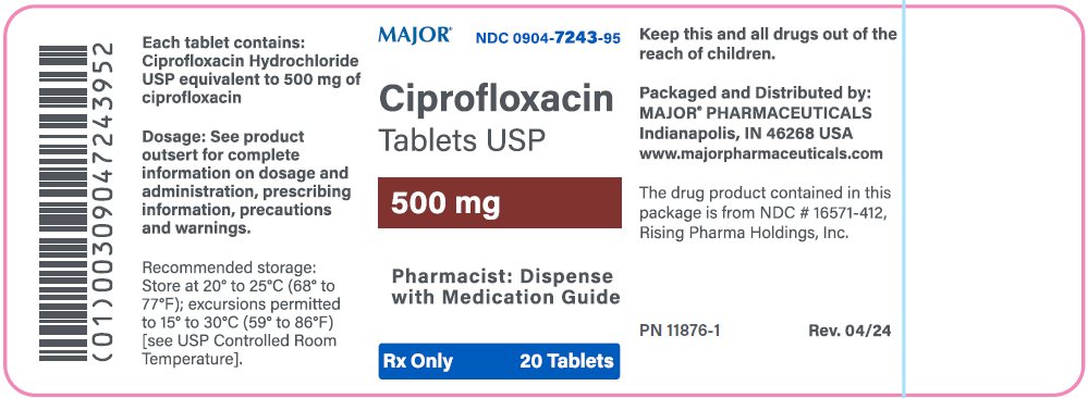 500mg bottle label