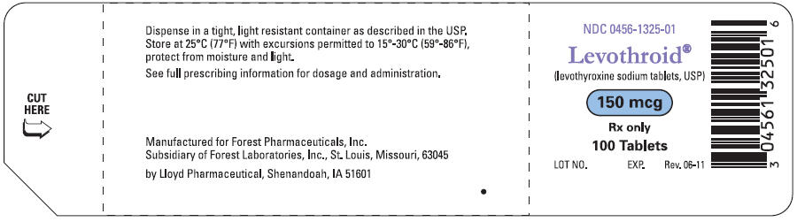 PRINCIPAL DISPLAY PANEL - 150 mcg Tablet Bottle Label