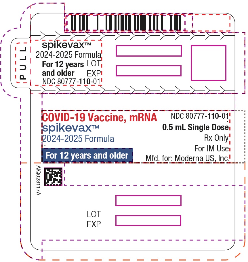 Spikevax (COVID-19 Vaccine, mRNA) 2023-2024 Formula Suspension for Intramuscular Injection Multiple-Dose Vial 2.5 mL