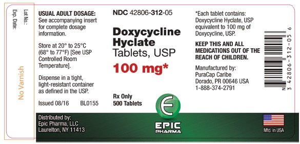 Doxycycline Hyclate Tablets - FDA prescribing information ...
