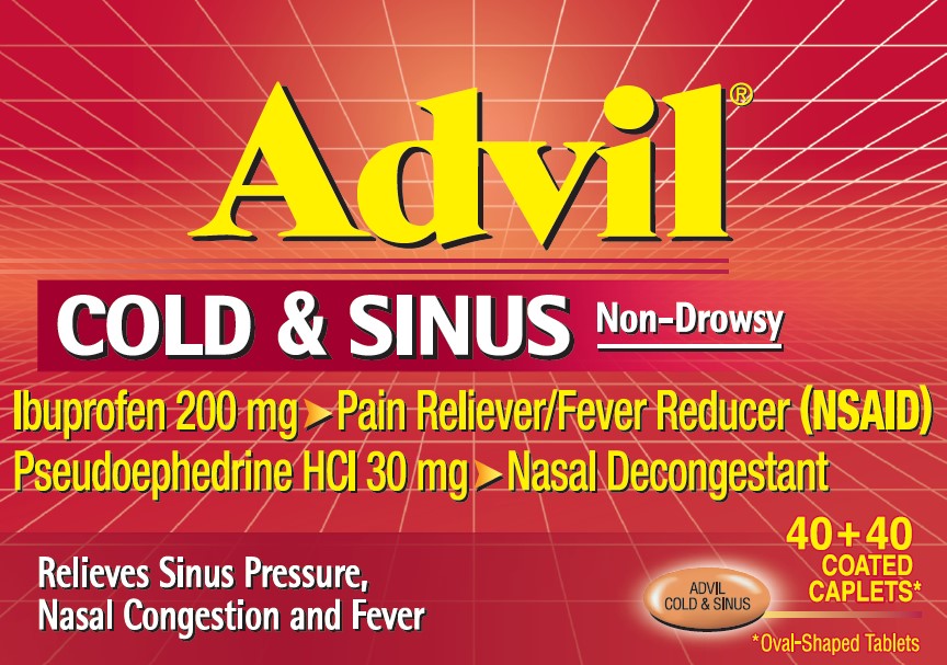 Advil Cold and Sinus 40 plus 40 Count