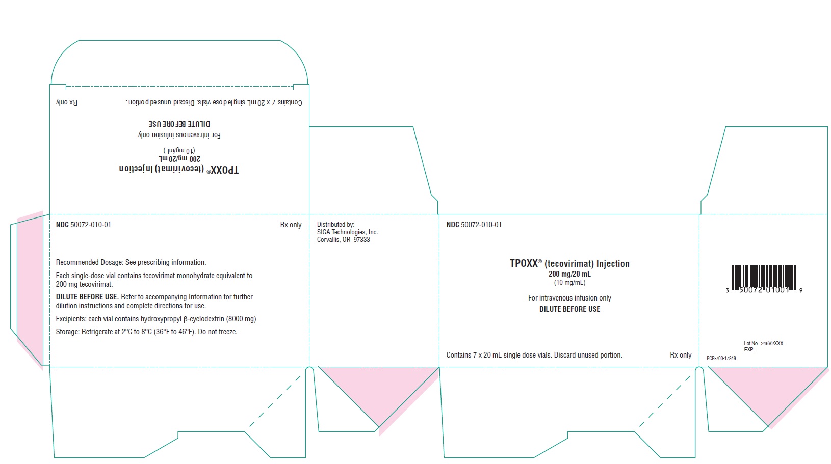 7 Vial Carton Label