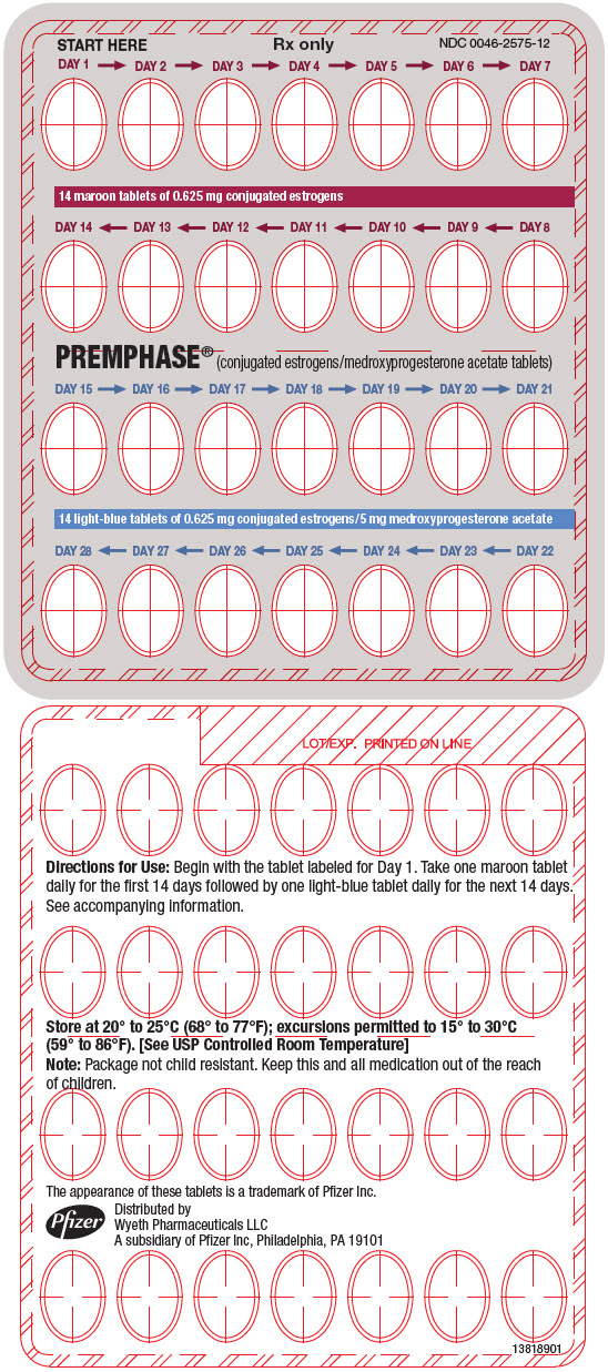 PRINCIPAL DISPLAY PANEL - 28 Tablet 0.625 mg / 5 mg Blister Pack