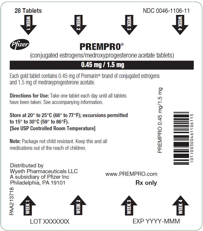 PRINCIPAL DISPLAY PANEL - 0.45 mg / 1.5 mg Blister Card