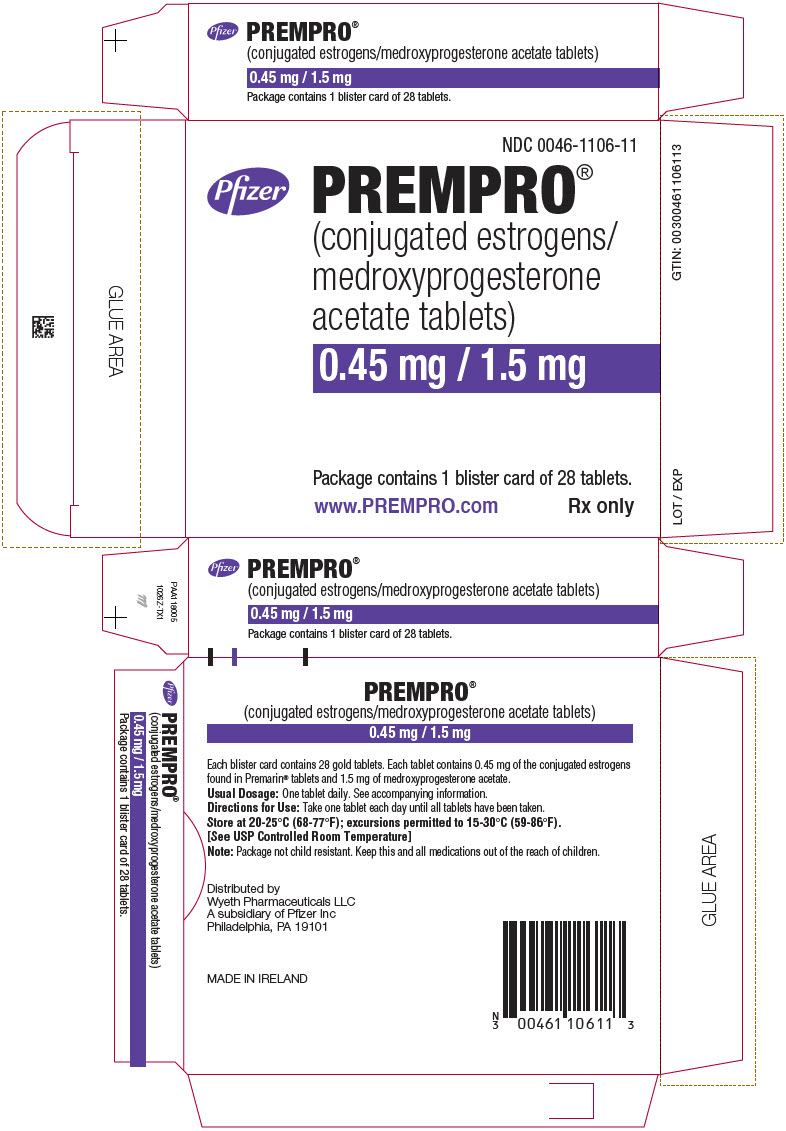 PRINCIPAL DISPLAY PANEL - 0.45 mg / 1.5 mg Blister Card Carton