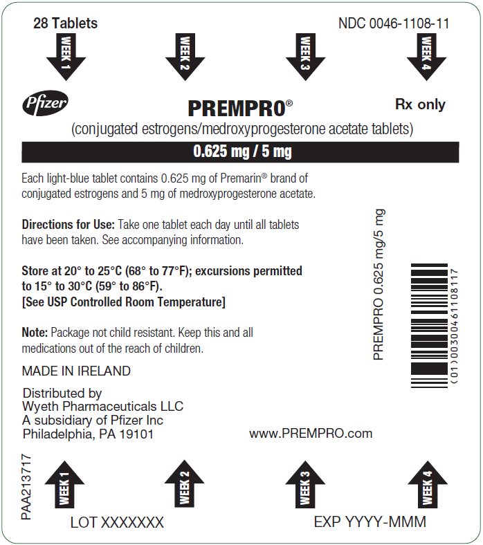 PRINCIPAL DISPLAY PANEL - 0.625 mg / 5 mg Tablet Blister Card