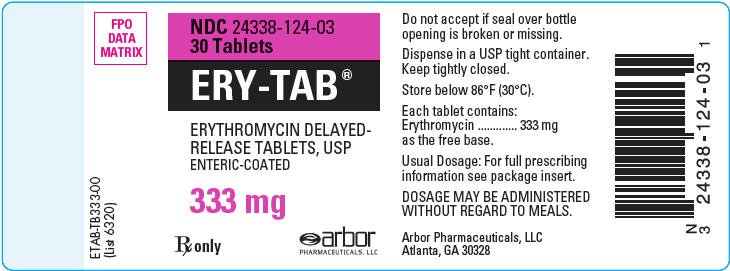 Erythromycin 333 mg tab