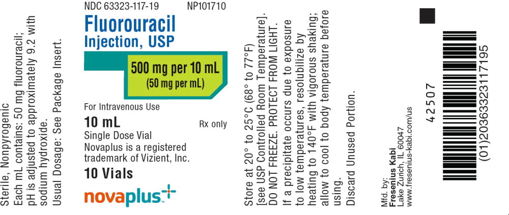 PACKAGE LABEL - PRINCIPAL DISPLAY - Fluorouracil 10 mL Single Dose Vial Tray Label 