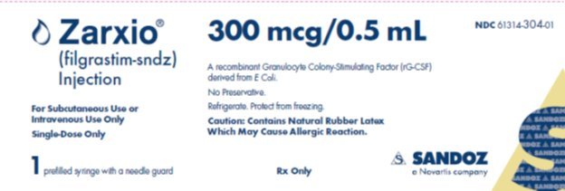 Zarxio - FDA prescribing information, side effects and uses Zarxio - FDA prescribing information, side effects and uses