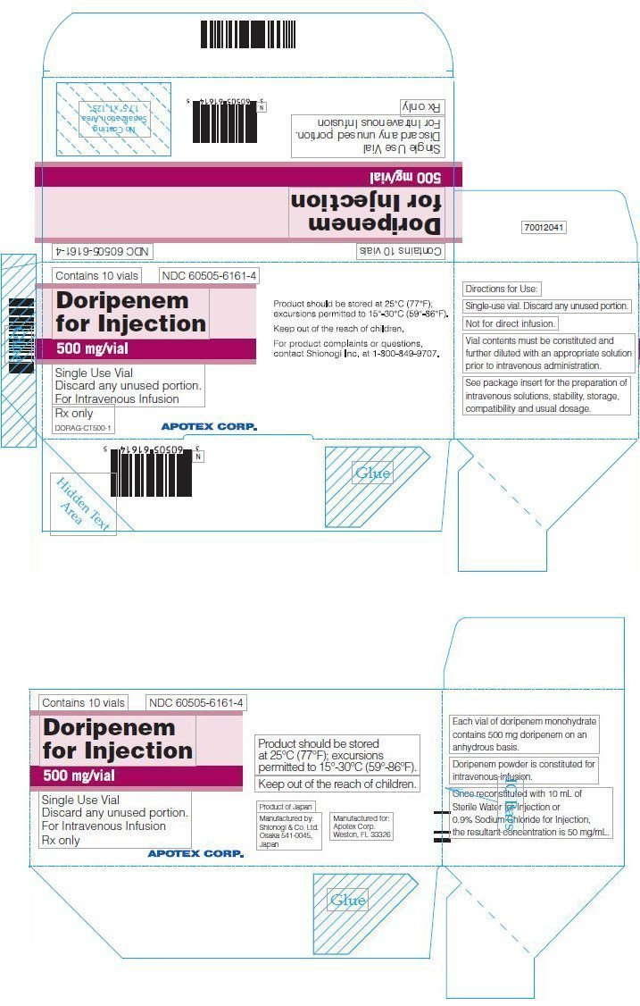 PRINCIPAL DISPLAY PANEL - 500 mg Vial Carton