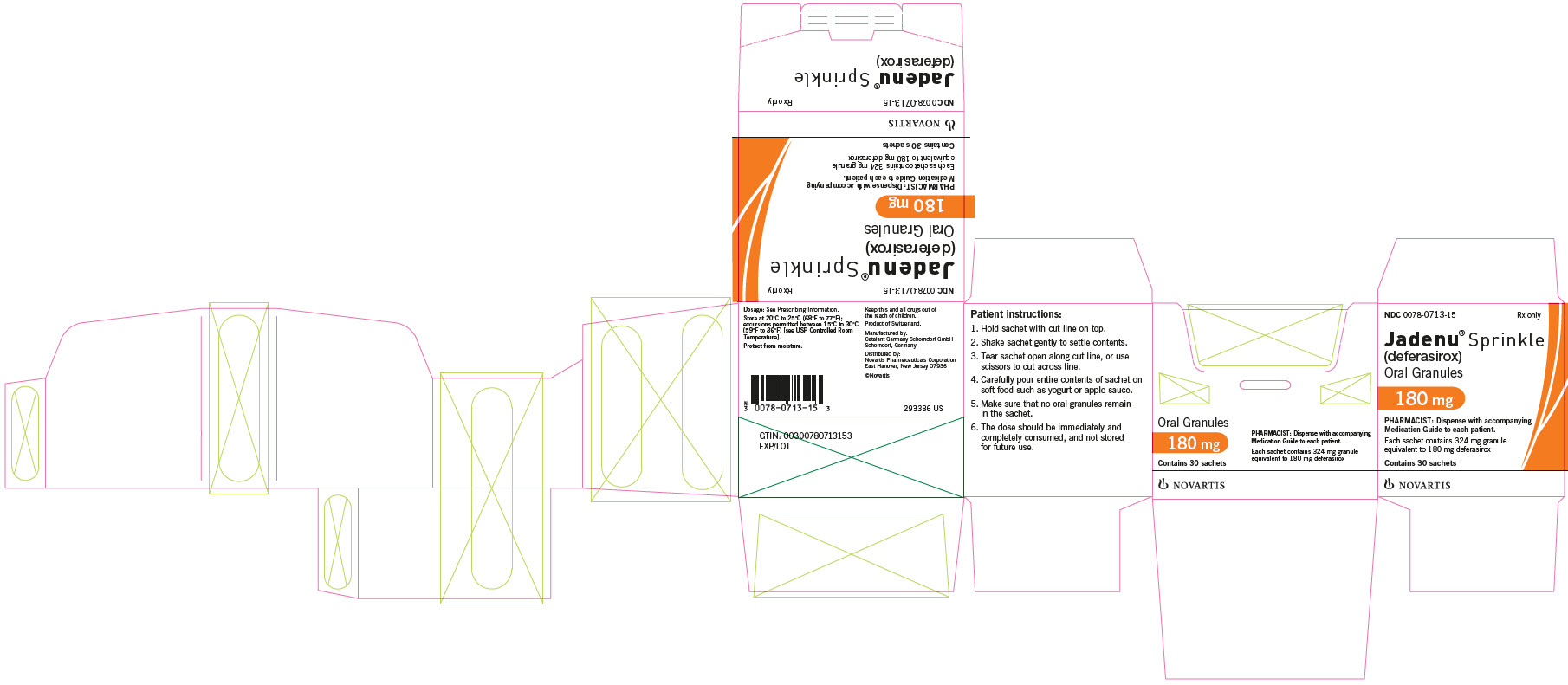 PRINCIPAL DISPLAY PANEL – PACKAGE LABEL – 180 MG Sprinkle