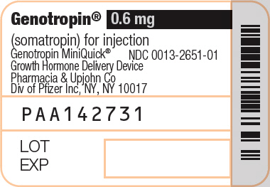 Principal Display Panel - 0.6 mg Cartridge Label